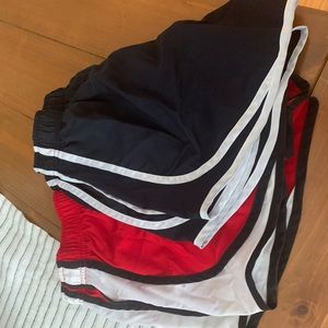 Nike shorts, women’s, extra small, 2 pair